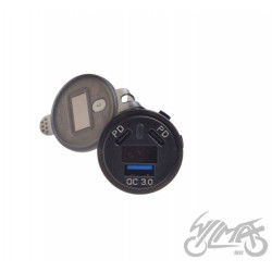 ŁADOWARKA USB Z WYŚWIETLACZEM