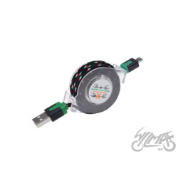 KABEL MICRO USB ZWIJANY 1m