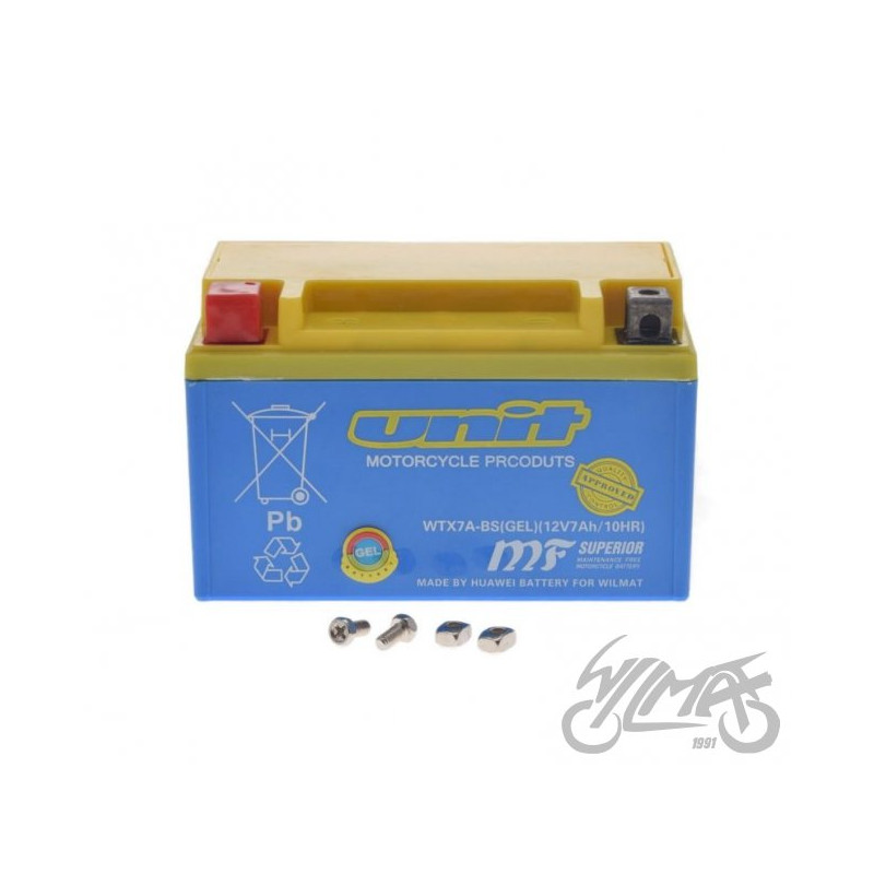 AKUMULATOR WTX7A-BS ( YTX7A-BS ) ( GEL ) 12 V UNIT