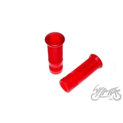 GUMA KIEROWNICY 1"+7/8" CZERWONA TRANSP.