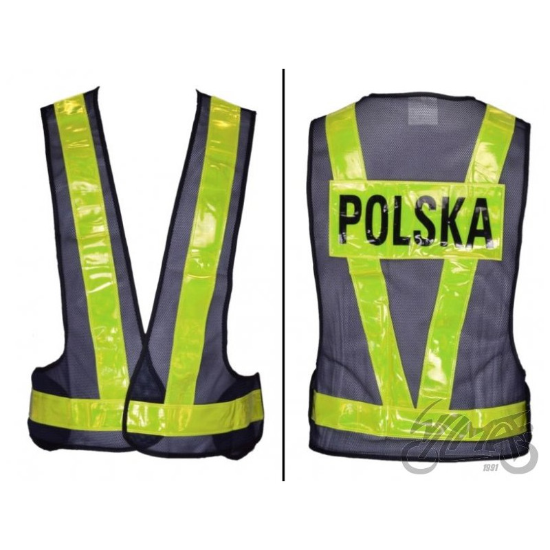 KAMIZELKA SZELKI SIATKOWA POLSKA M