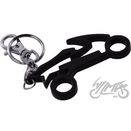 BRELOCZEK MOTOCYKL METAL CZARNY
