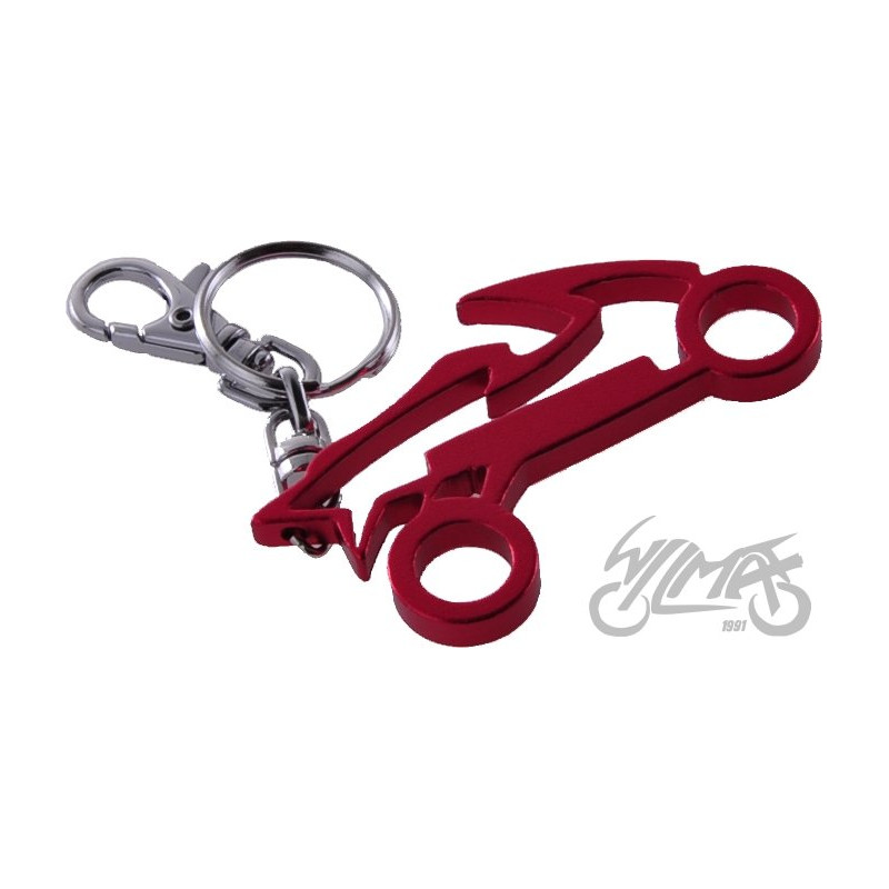 BRELOCZEK MOTOCYKL METAL CZERWONY
