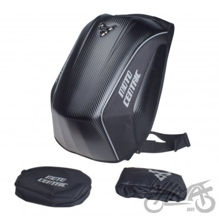 PLECAK MOTOCYKLOWY PÓŁSZTYWNY CARBON CZARNY