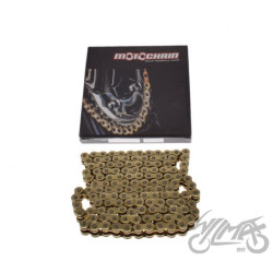 ŁAŃCUCH NAPĘDOWY 120 OGNIW 520X-R MOTOCHAIN ZŁOTY