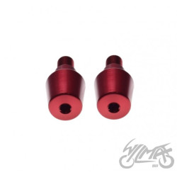 KOŃCÓWKA KIEROWNICY CZERWONA DO YAMAHA M16X1.5