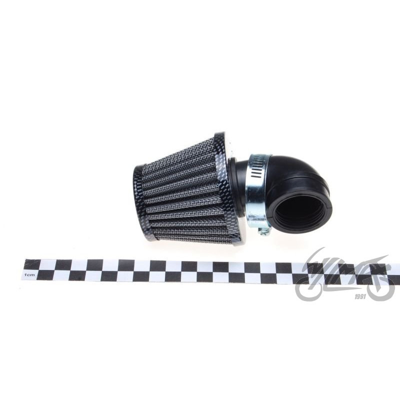 FILTR POWIETRZA 32 mm STOŻKOWY 90' CARBON