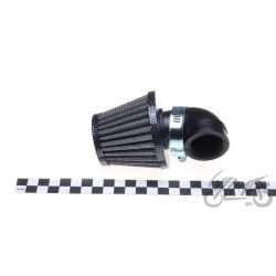 FILTR POWIETRZA 38 mm STOŻKOWY 90' CARBON