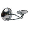 LUSTERKA KPL. GWINT M10 PRAWY METAL - CHROM, OKRĄGŁE, DŁ.24CM