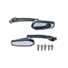 LUSTERKA KPL. GWINT M8/M10 CZARNO-SREBRNE MOTOCYKLOWE