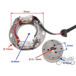 STATOR ISKR MODUŁ CEWKA DO  SUZUKI RM250, KAWASAKI
