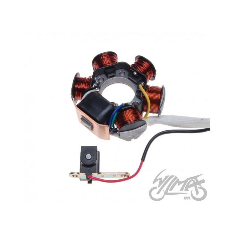STATOR ISKROWNIK 6 CEWEK  DO PIAGGIO GILERA