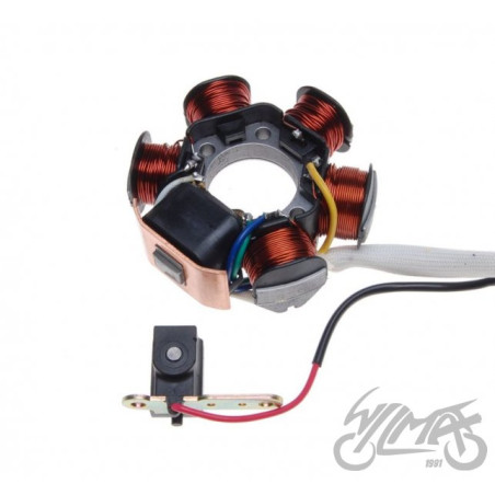 STATOR ISKROWNIK 6 CEWEK  DO PIAGGIO GILERA