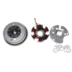STATOR ISKROWNIK 6 CEWEK + KOŁO MAGNESOWE