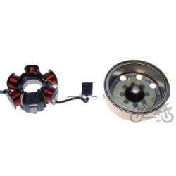 STATOR ISKROWNIK 6 CEWEK + KOŁO MAGNESOWE