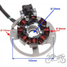 STATOR ISKROWNIK 8 CEWEK 5 PRZEWODÓW KEEWAY PIXEL