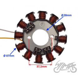 STATOR ISKROWNIK 12 CEWEK DO MBK YAMAHA BOOSTER