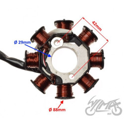 STATOR DO KYMCO SUPER 9 - 8 CEWEK - 2T