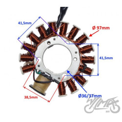 STATOR ISKROWNIK 16 CEWEK DO YAMAHA MAJESTY 125