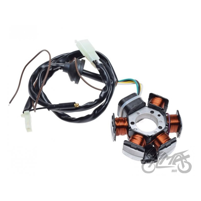 STATOR ISKROWNIK 6 CEWEK DO MALAGUTI 4T