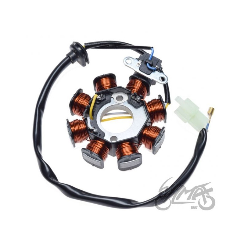 STATOR ISKROWNIK 8 CEWEK DO SYM MIO PEU 50 4T