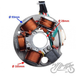 STATOR ISKROWNIK 5 CEWEK DO PIAGGIO VESPA