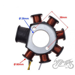 STATOR ISKROWNIK 7 CEWEK DO YAMAHA BOOSTER