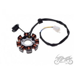 STATOR ISKROWNIK 8 CEWEK DO SYM  PEUGEOT 50 4T