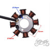 STATOR ISKROWNIK 8 CEWEK DO SYM  PEUGEOT 50 4T