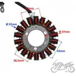 STATOR ISKROWNIK 18 CEWEK DO YAMAHA XMAX 125