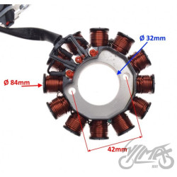 STATOR ISKROWNIK 12 CEWEK DO VESPA LX 125 150 10-1