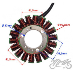 STATOR ISKROWNIK 18 CEWEK DO PIAGGIO MP3 400  500