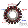 STATOR ISKROWNIK 18 CEWEK DO PIAGGIO MP3 400  500