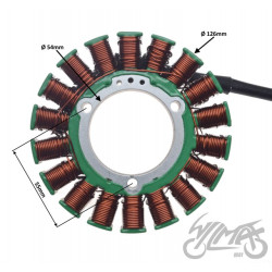 STATOR ISKROWNIK DO POLARIS RZR570 13-16