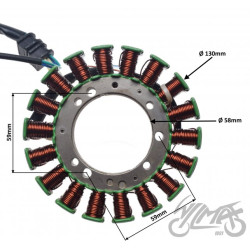 STATOR ISKROWNIK DO YAMAHA V-STAR 1100 99-09