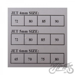 DYSZA GAŹNIKA 4,5,6mm ZESTAW 120sztuk