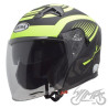 KASK OTWARTY TYP JK528 CZARNO ŻÓŁTY MAT L AWINA