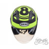 KASK OTWARTY TYP JK528 CZARNO ŻÓŁTY MAT XL AWINA