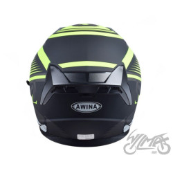 KASK OTWARTY TYP JK528 CZARNO ŻÓŁTY MAT XL AWINA
