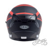 KASK OTWARTY TYP JK528 CZARNO CZERWONY MAT XS AWIN