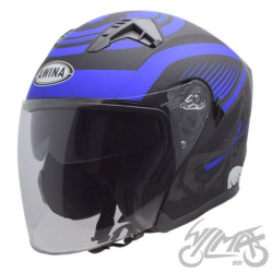 KASK OTWARTY TYP JK528 CZARNO NIEB. MAT XS AWINA