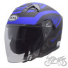 KASK OTWARTY TYP JK528 CZARNO NIEB. MAT M AWINA