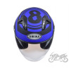 KASK OTWARTY TYP JK528 CZARNO NIEB. MAT M AWINA