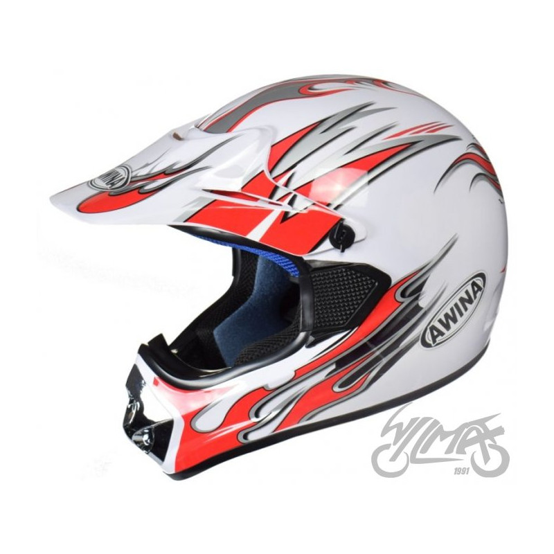 KASK AWINA XL BIAŁO-CZERW GRAF ENDURO TN-8686-30
