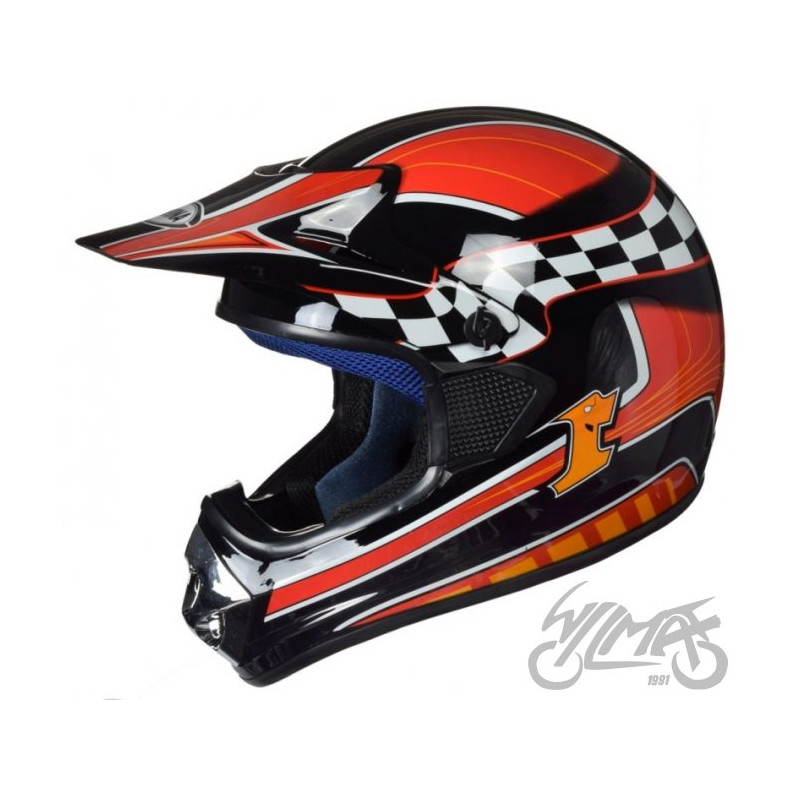 KASK AWINA S TN-8686-34 ENDURO CZERWONO-CZARNY