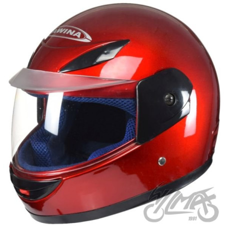 KASK MINI ROZMIAR GŁOWY 47-48 cm CZERWONY TN-8636