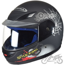 KASK MINI ROZMIAR GŁOWY 47-48 cm CZARNY SPIDERMAN