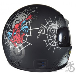 KASK MINI ROZMIAR GŁOWY 47-48 cm CZARNY SPIDERMAN
