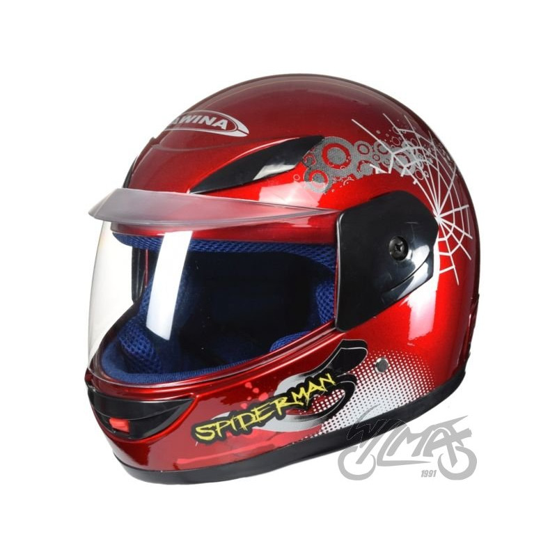 KASK MINI ROZMIAR GŁOWY 47-48 cm CZERW. SPIDERMAN