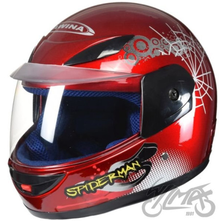 KASK MINI ROZMIAR GŁOWY 47-48 cm CZERW. SPIDERMAN